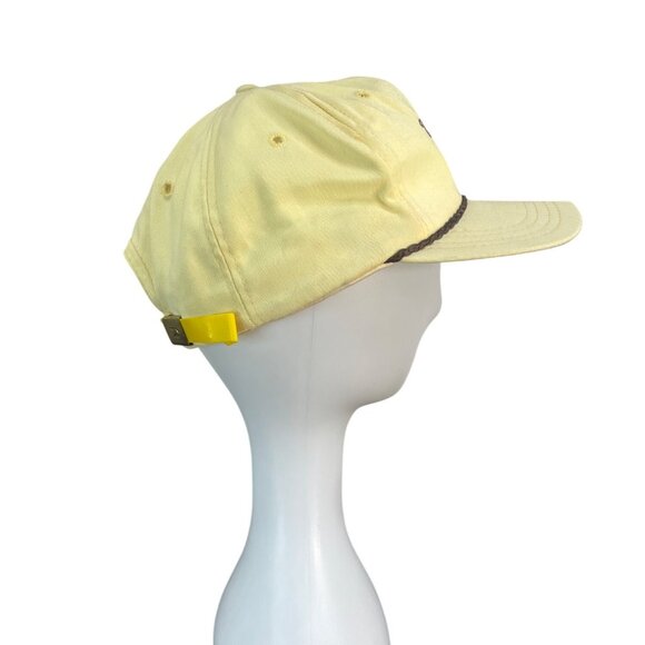 Derby Vintage Woodmont Country Club Yellow Baseball Cap With Braided Rope - Adj - Picture 2 of 11